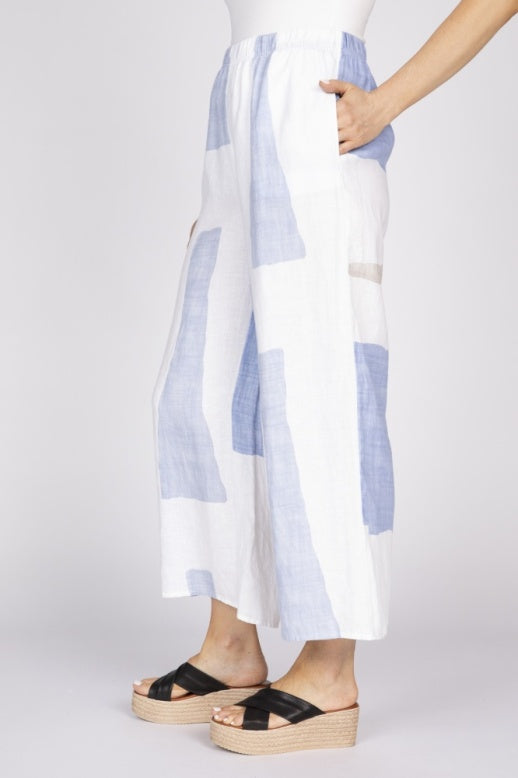 Flax Linen Breeze Flood Pant by Olivia