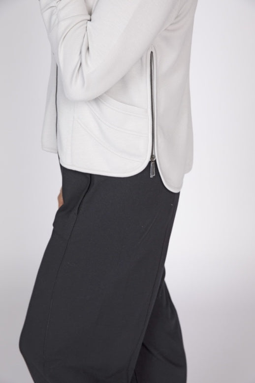 Feather Lux Knit Stitch Jacket by Olivia