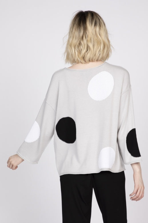 Full Circle Dot Pullover by Olivia