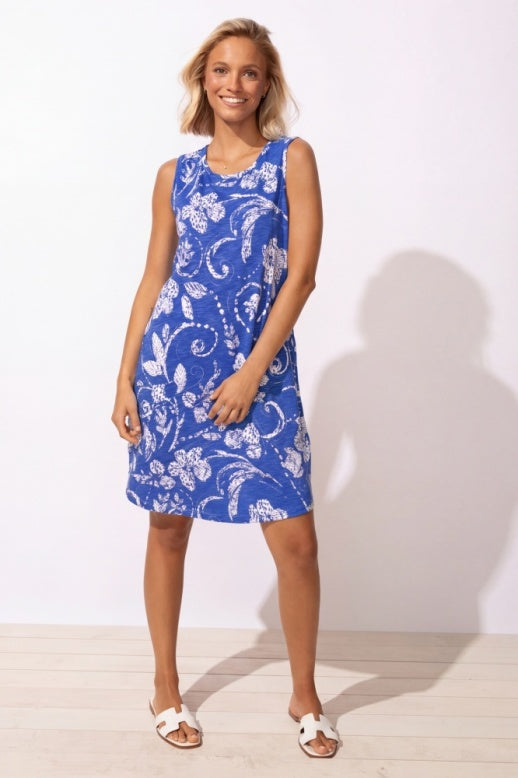 Vintage Scroll Easy Tank Dress by Escape