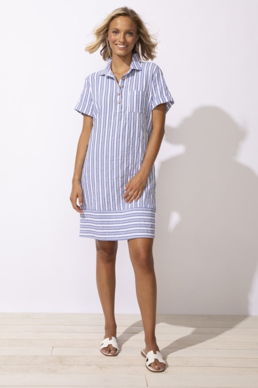 Seaport Stripe Shirt Dress by Escape
