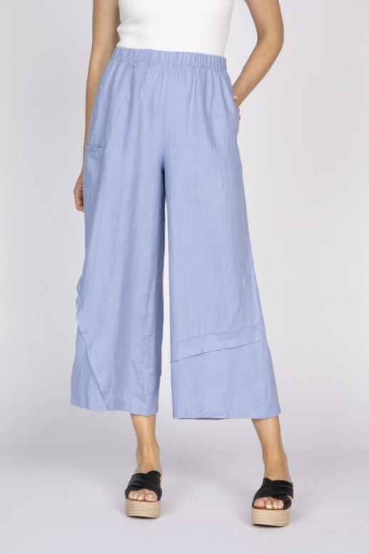 Flax Linen Breeze Flood Pant by Olivia