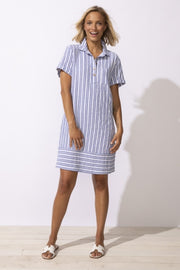 Seaport Stripe Shirt Dress by Escape