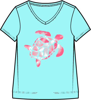 Destination Turtle V-Neck Tee by Escape