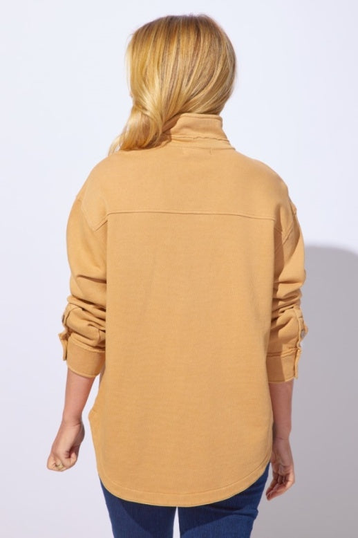 Color Wash Anywhere Shacket by Escape