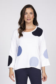 Full Circle Dot Pullover by Olivia