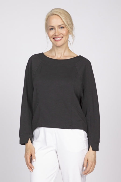 Feather Lux Knit Stitch Pullover by Olivia