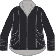 Feather Lux Knit Stitch Jacket by Olivia