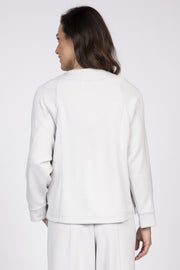 Feather Lux Knit Stitch Pullover by Olivia