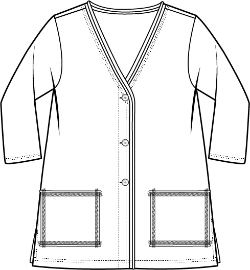 Cotton Roll Front Cardigan by Escape