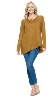 Handstitch Detail Tunic Top by Yak n Yeti 22654 - Robin Boutique-Boutique 