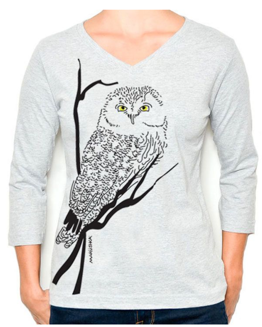 Owl Eyes 3/4 sleeve Shirt