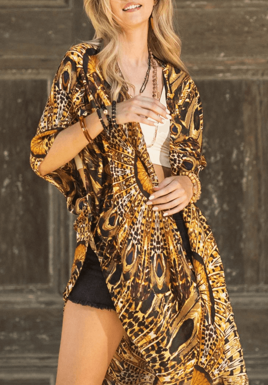 Urbanista Peacock Kimono One-Size - Robin Boutique-Boutique 