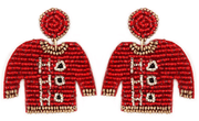 Ugly sweater earrings in seed beads - Robin Boutique-Boutique 
