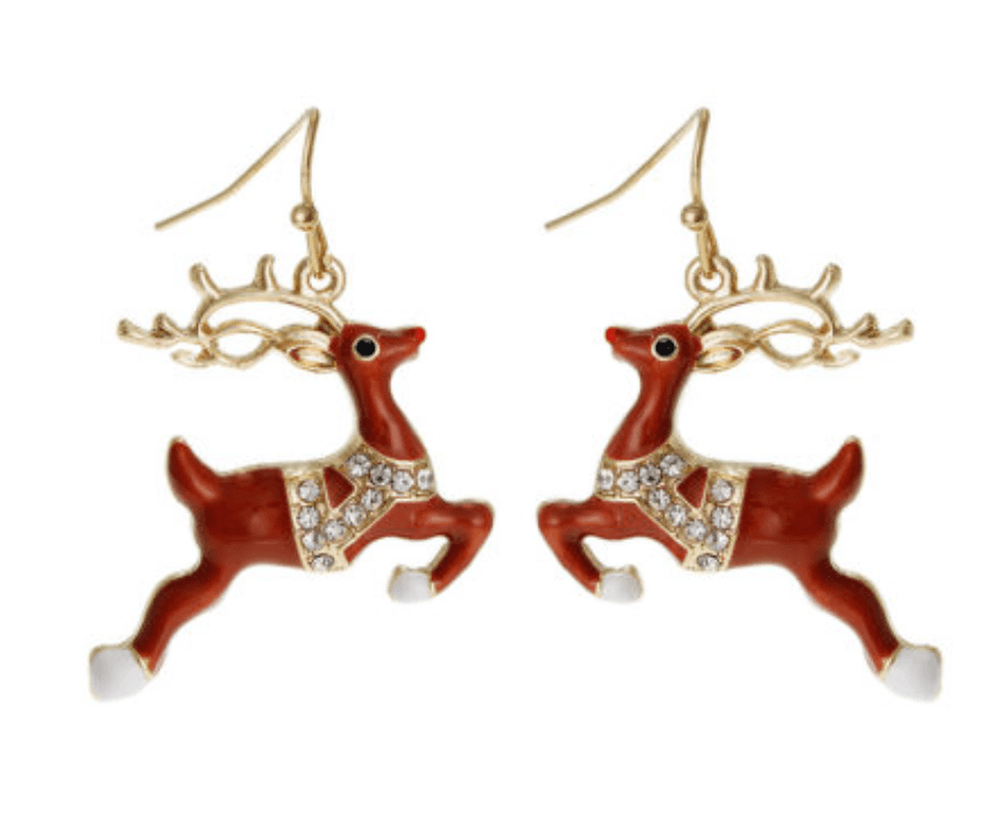 Holiday Enamel Earrings - Robin Boutique-Boutique 