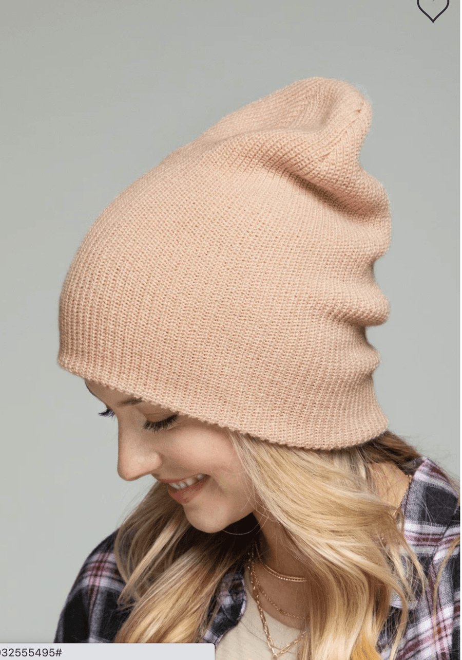 UNISEX Slouchy Knit Beanie Hat in Many Colors One Size 2001 - Robin Boutique-Boutique 
