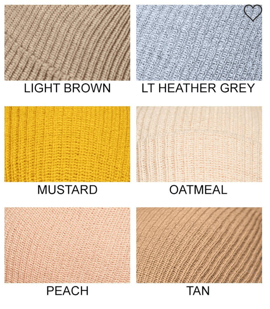 UNISEX Slouchy Knit Beanie Hat in Many Colors One Size 2001 - Robin Boutique-Boutique 