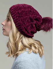 Chenille Soft Cable Knit Beanie Hat in Many Colors One Size 5013 - Robin Boutique-Boutique 