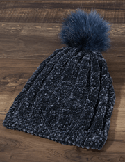 Chenille Soft Cable Knit Beanie Hat in Many Colors One Size 5013 - Robin Boutique-Boutique 
