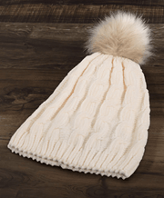 Chenille Soft Cable Knit Beanie Hat in Many Colors One Size 5013 - Robin Boutique-Boutique 