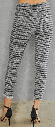 Black Jogger Pants with Diamond Pattern in Black Army Green By Venti6 6525-DIAMONDS - Robin Boutique-Boutique 