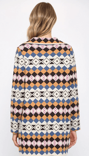 FATE Jacket in geo print and pockets FW6555 - Robin Boutique-Boutique 