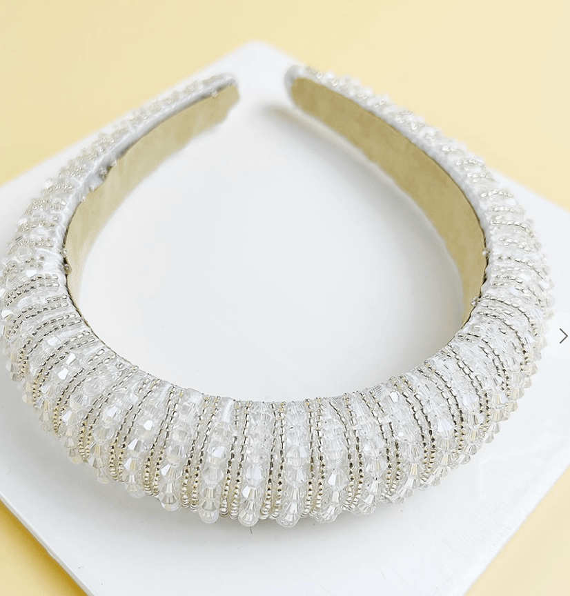 Large Ornate Crsytal Headband 10246 - Robin Boutique-Boutique 