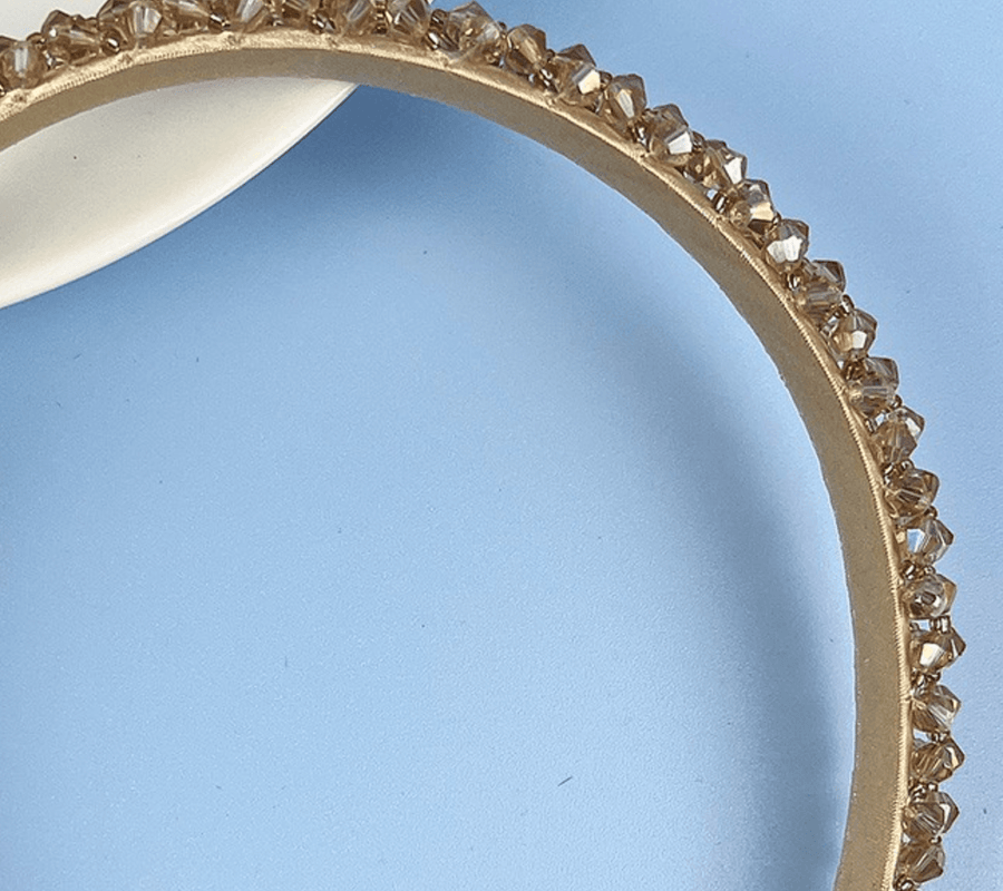 Shining Crystal Thin Ornate Headband 10525 - Robin Boutique-Boutique 