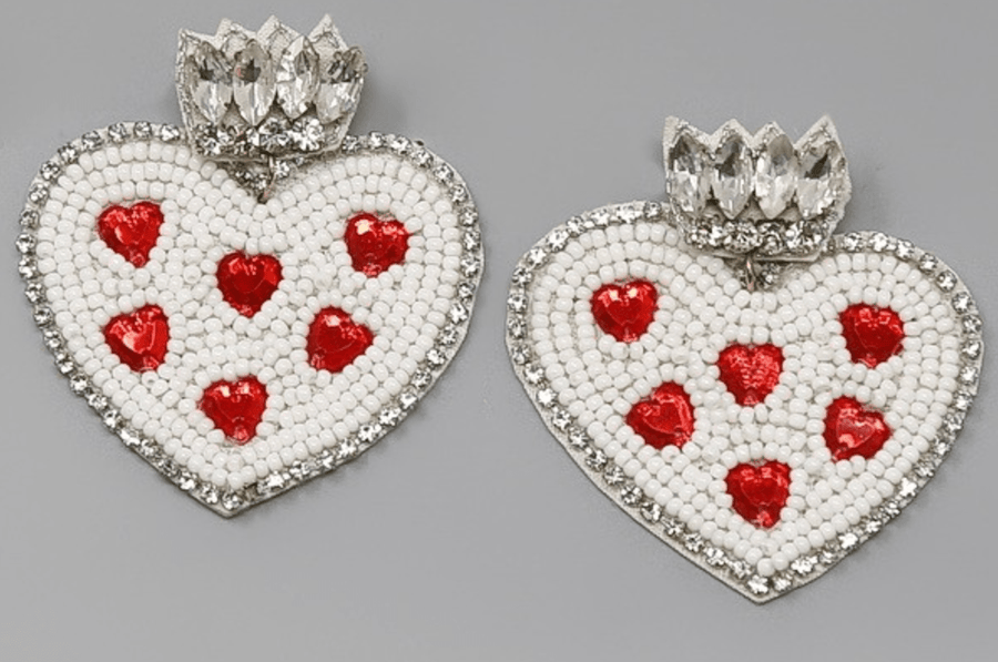 Various Valentines Day Beaded Earrings - Robin Boutique-Boutique 