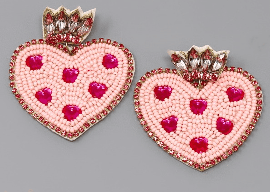 Various Valentines Day Beaded Earrings - Robin Boutique-Boutique 