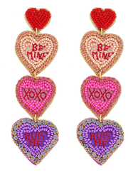 Various Valentines Day Beaded Earrings - Robin Boutique-Boutique 