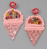 Beaded Ice Cream Earring - Robin Boutique-Boutique 