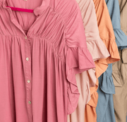 BiBi Loose Fit Silky Blouse IP3910 - Robin Boutique-Boutique 