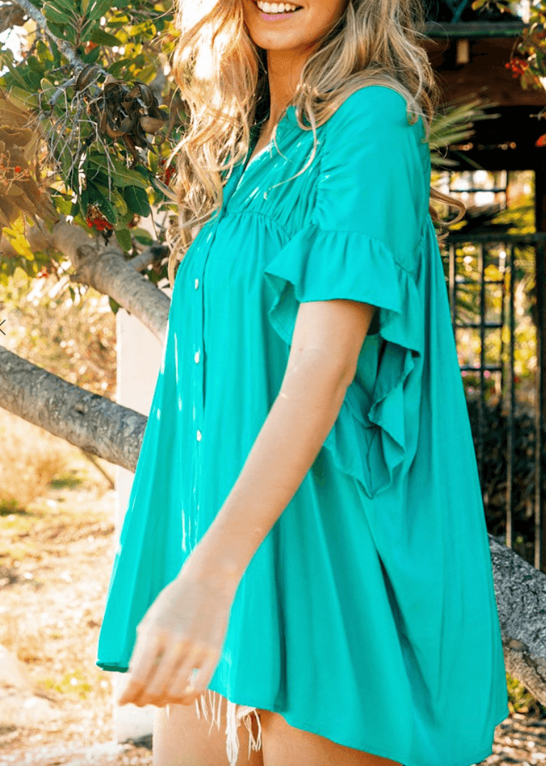 BiBi Loose Fit Silky Blouse IP3910 - Robin Boutique-Boutique 