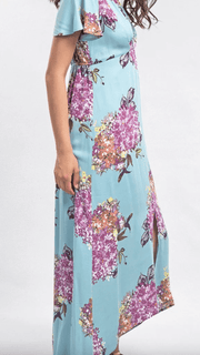 FloraL V-neck maxi dress 71223 WL - Robin Boutique-Boutique 