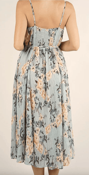 Spaghetti strap dress with smocked back LS 71833WL - Robin Boutique-Boutique 