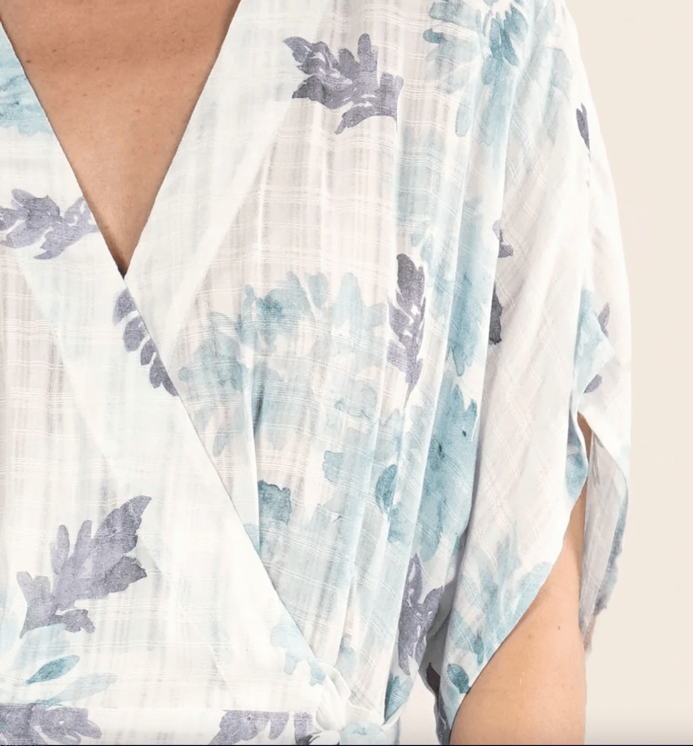 LS 71859WL Waist tie dress in watercolor print - Robin Boutique-Boutique 