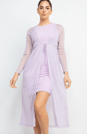 Haute Monde Mesh Glitter Kimono HMJ21061 - Robin Boutique-Boutique 