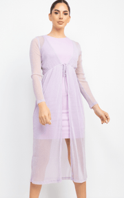 Haute Monde Mesh Glitter Kimono HMJ21061 - Robin Boutique-Boutique 