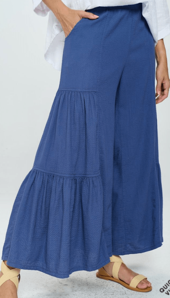 Focus Clothing Cotton Dobby Shirring Pants CD212 - Robin Boutique-Boutique 