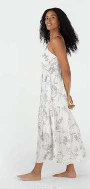 Lovestitch Floral Maxi Spaghetti Strap Dress 73155WL - Robin Boutique-Boutique 