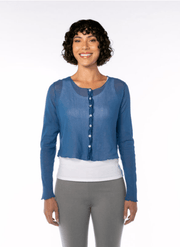 Cut Loose Crop Cardigan in Knit Cotton 6378949 - Robin Boutique-Boutique 