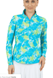 Long Sleeve Mock Neck Top ibkul - Robin Boutique-Boutique 