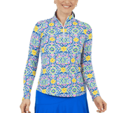 Long Sleeve Mock Neck Top ibkul - Robin Boutique-Boutique 