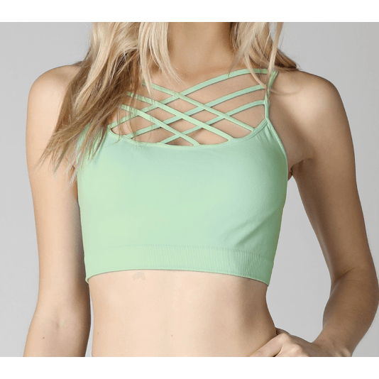 Front Multi Criss-Cross Bralette - Robin Boutique-Boutique 