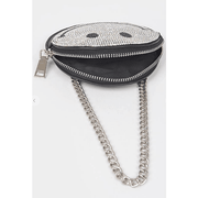 Rhinestone Smiley Face Crossbody Bag - Robin Boutique-Boutique 