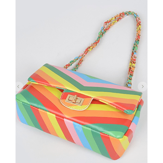Colorful Rainbow Shoulder Bag - Robin Boutique-Boutique 