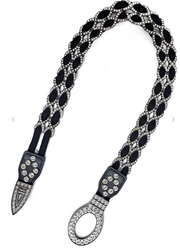 Stretch Rhinestone Silver Belt - Robin Boutique-Boutique 