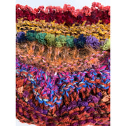 Hand knit in one piece soft infinity scarf adornment with multiple stitch and color textures. Winter scarf. - Robin Boutique-Boutique    &.  Reloved Fabrics