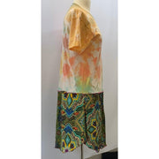 Recycled Tye-dye Shirt pullover top for women with side pocket size Large - Robin Boutique-Boutique 